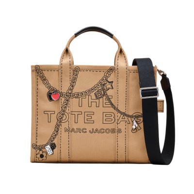 THE TROMPE L'OEIL CHARM CANVAS MEDIUM TOTE BAG